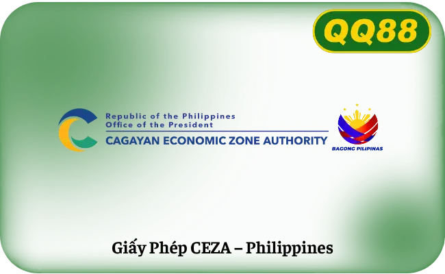 Giấy phép CEZA Philippines của nhà cái QQ88